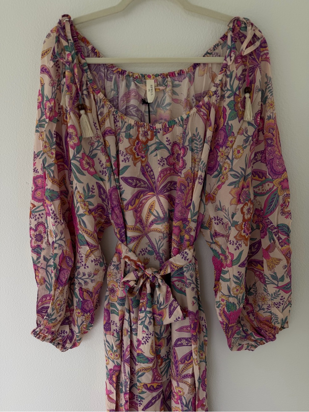 Spell Mojave Lily Gown Bohemian Floral Purple Pink Maxi Dress 3XL NWT - Picture 3 of 10